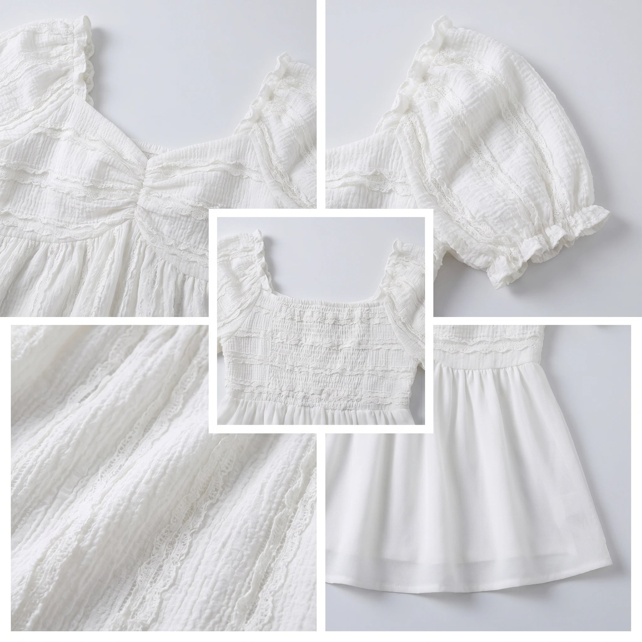 Textured Puff Sleeve Top WHD0605012-250323