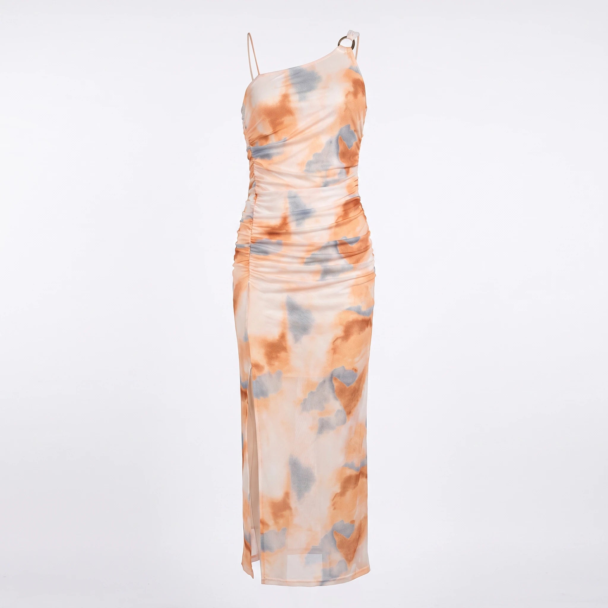 Asymmetric Printed Maxi Dress WHD0605016-2503119