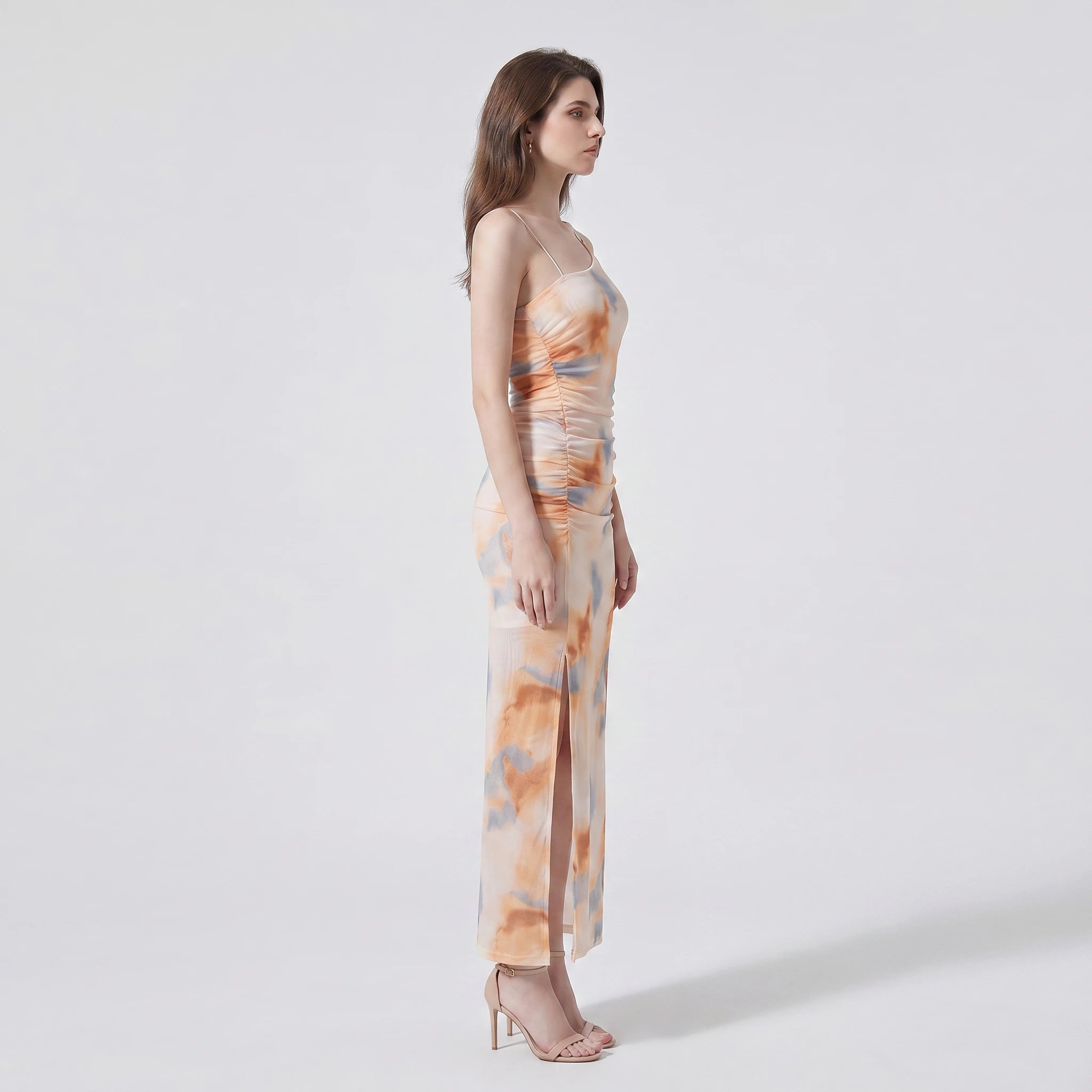 Asymmetric Printed Maxi Dress WHD0605016-2503119
