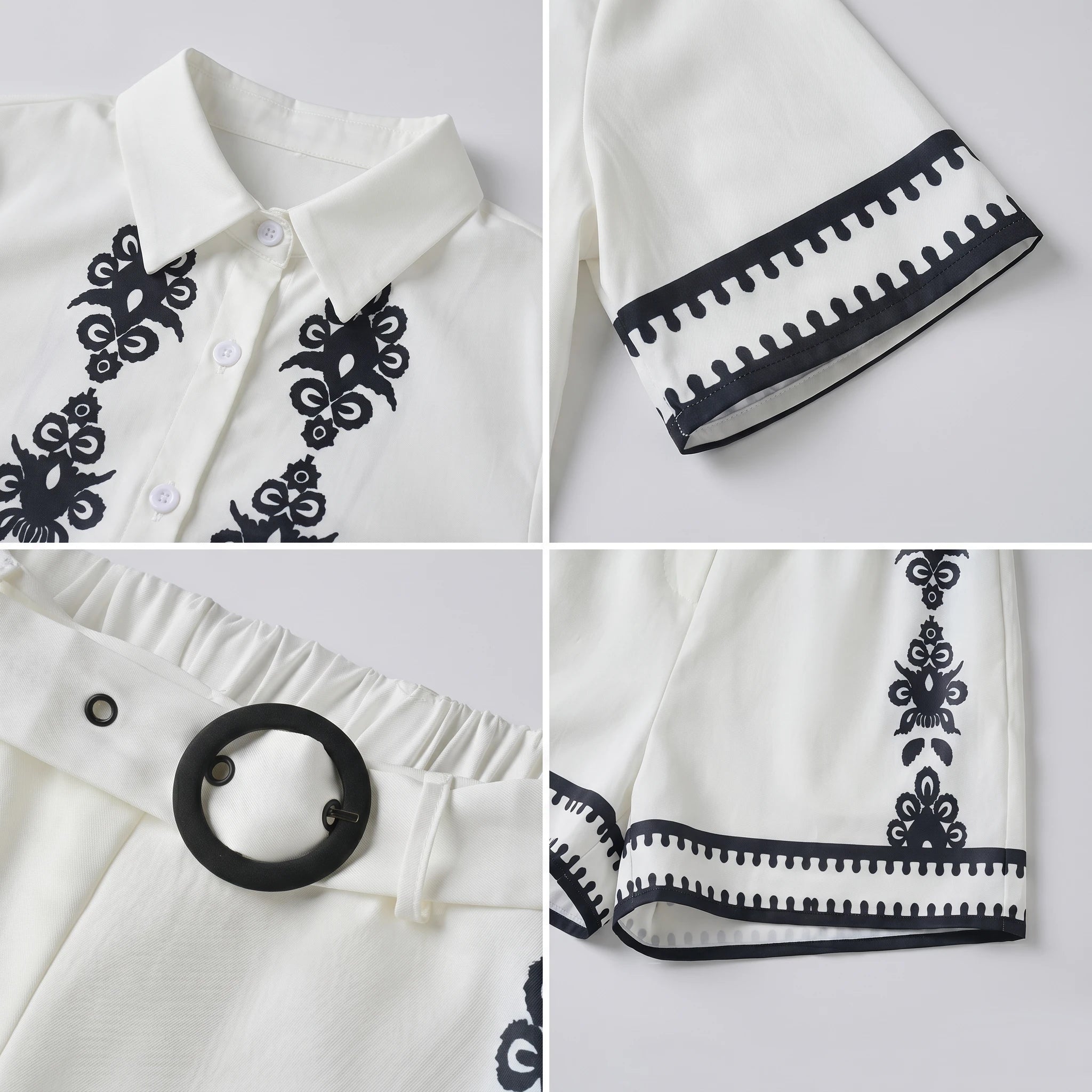 Printed Shirt and Shorts Set WHD0605017-250380