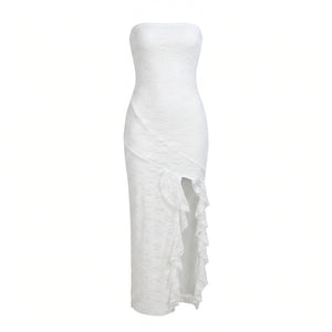 Strapless Lace Maxi Dress WHD0605019-240503
