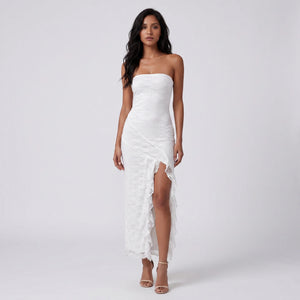 Strapless Lace Maxi Dress WHD0605019-240503