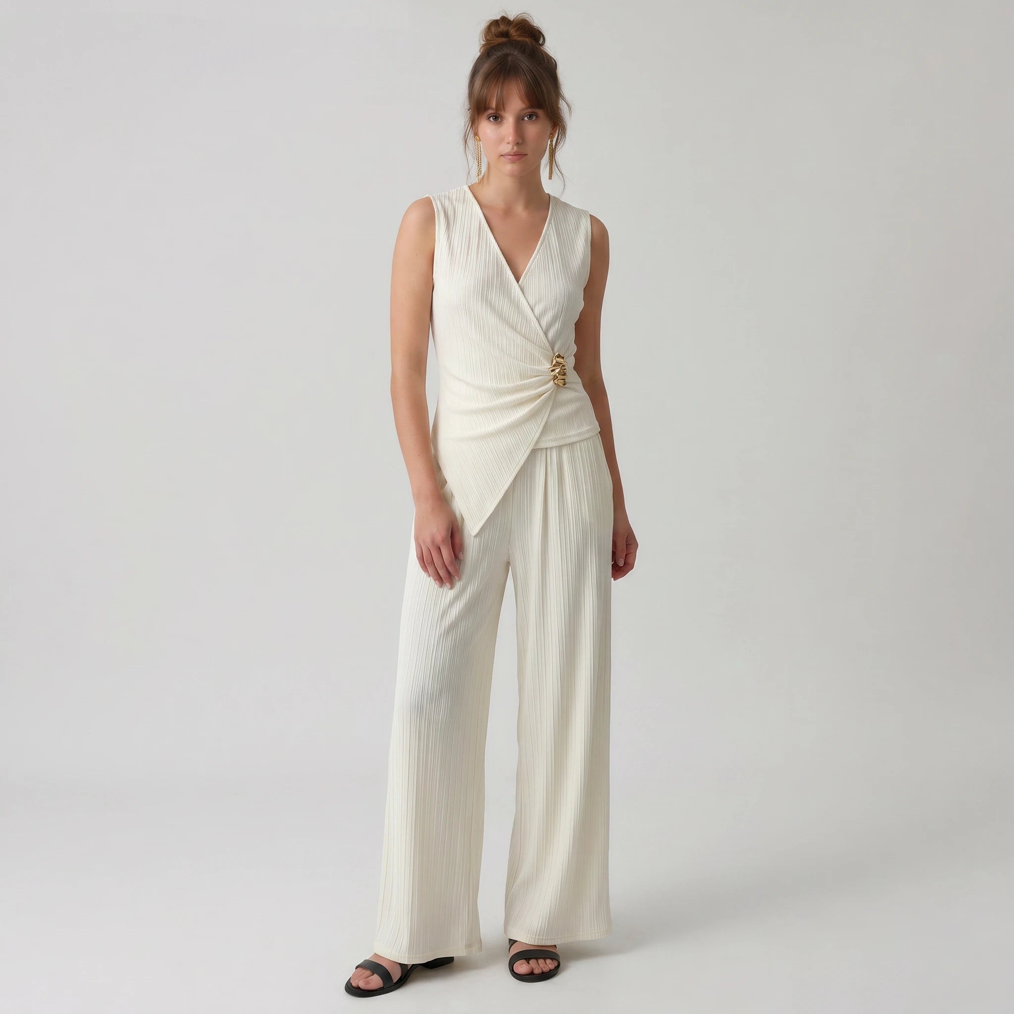 Shell Detail Jumpsuit WHD0605033-S-2604107