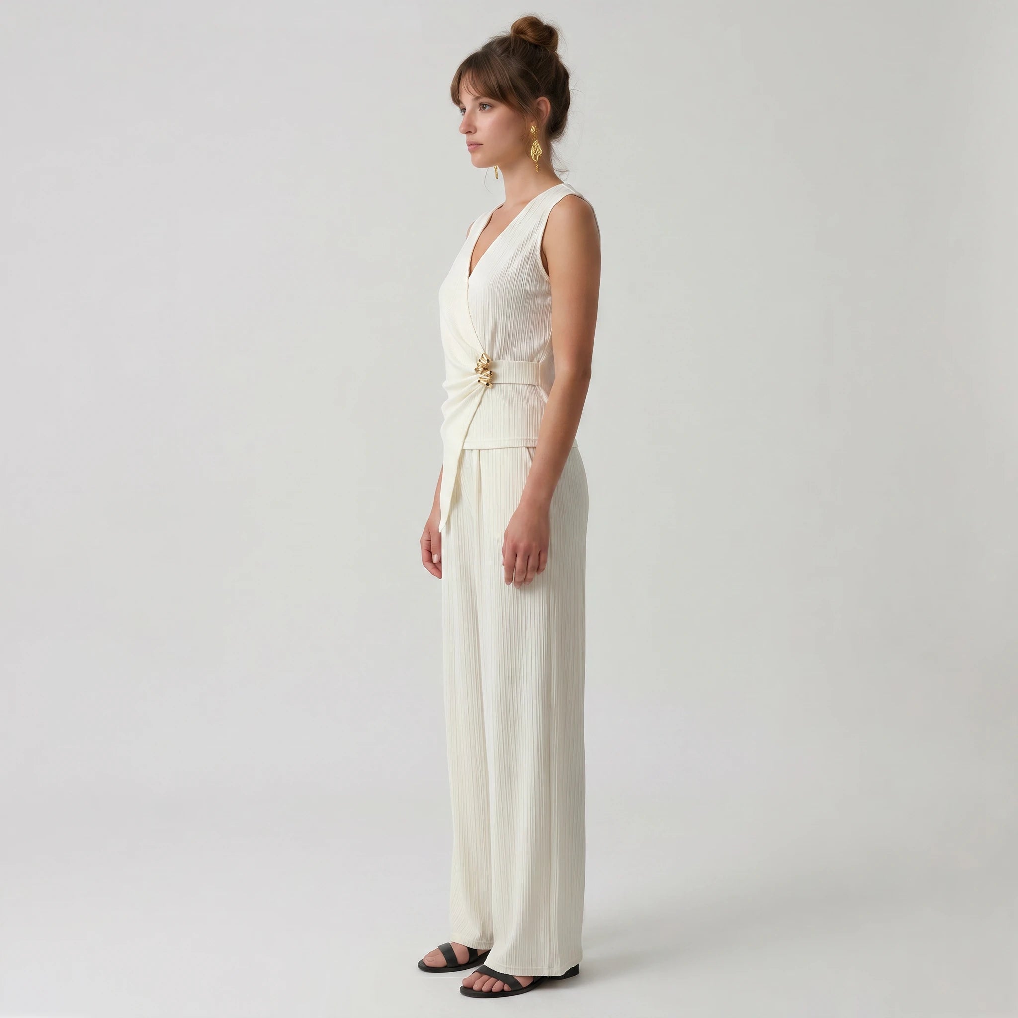 Shell Detail Jumpsuit WHD0605033-S-2604107