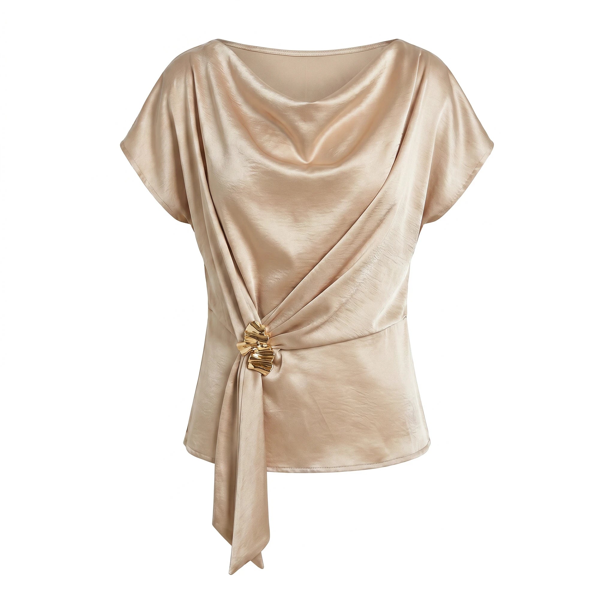 Satin Wrap Sleeveless Top WHD0605036-S-2604148