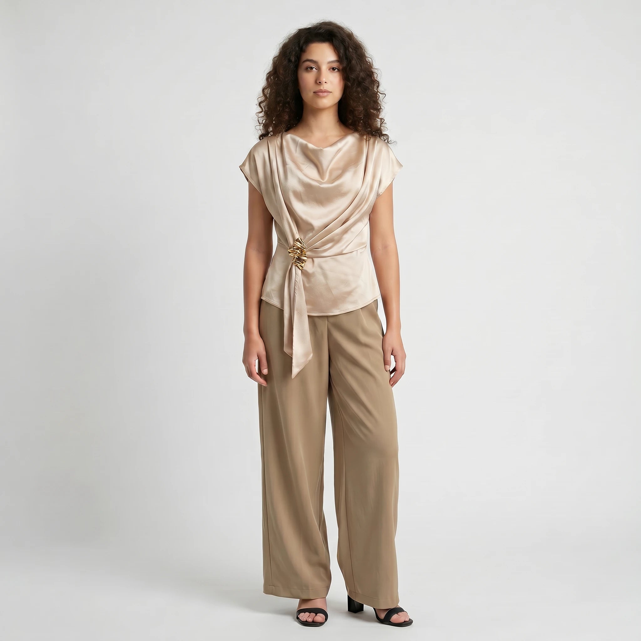 Satin Wrap Sleeveless Top WHD0605036-S-2604148