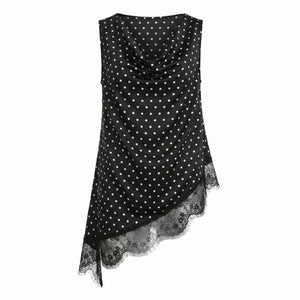 Polka Dot Lace Top WHD0605039-S-2604200