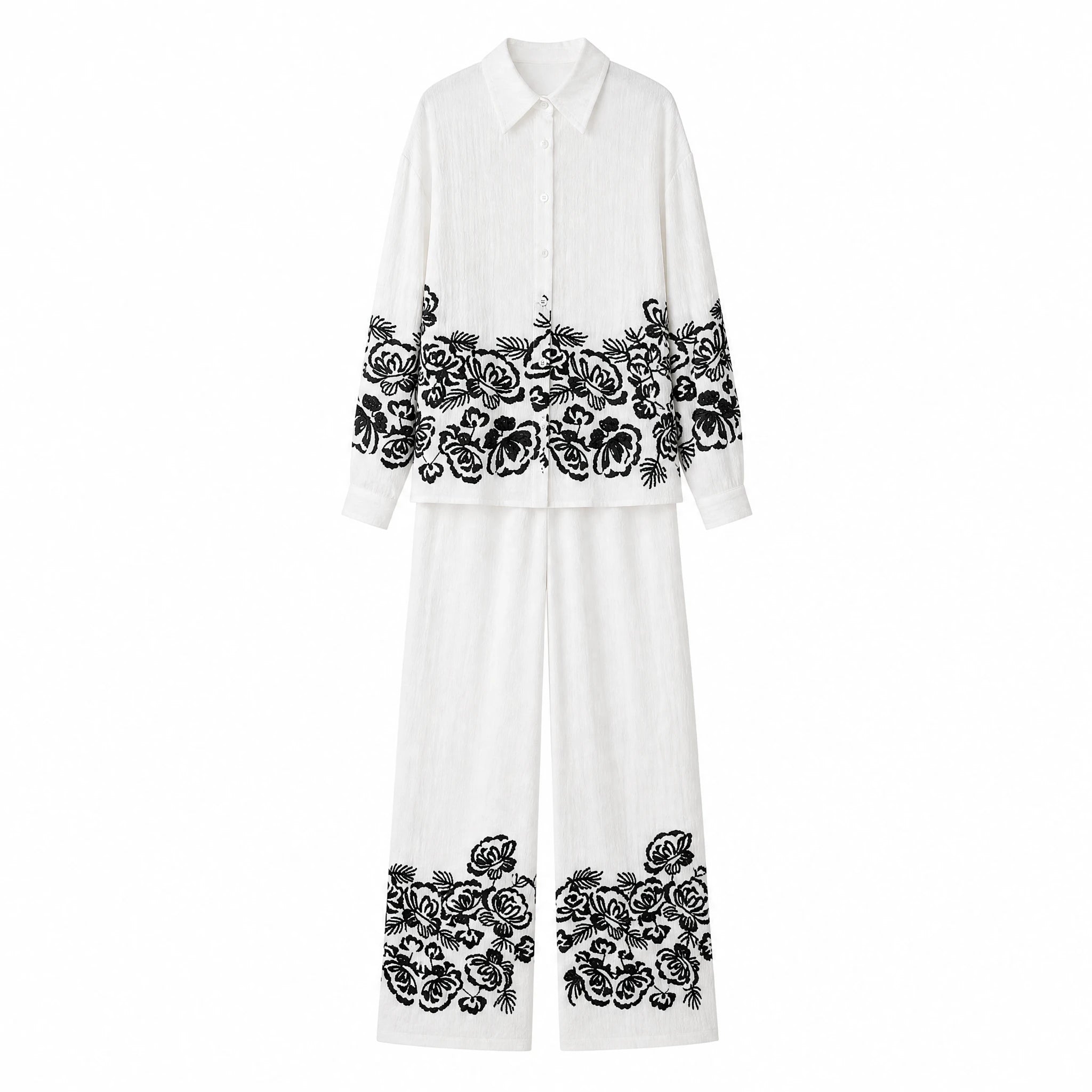 Floral Shirt and Pants Set WHD0605047S-2512193