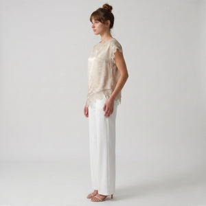 Lace Trim Satin Sleeveless Blouse WHD0605049-S-260417