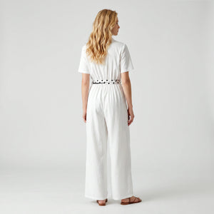 Belted Wide Leg Jumpsuit WHD0605054-S-251287