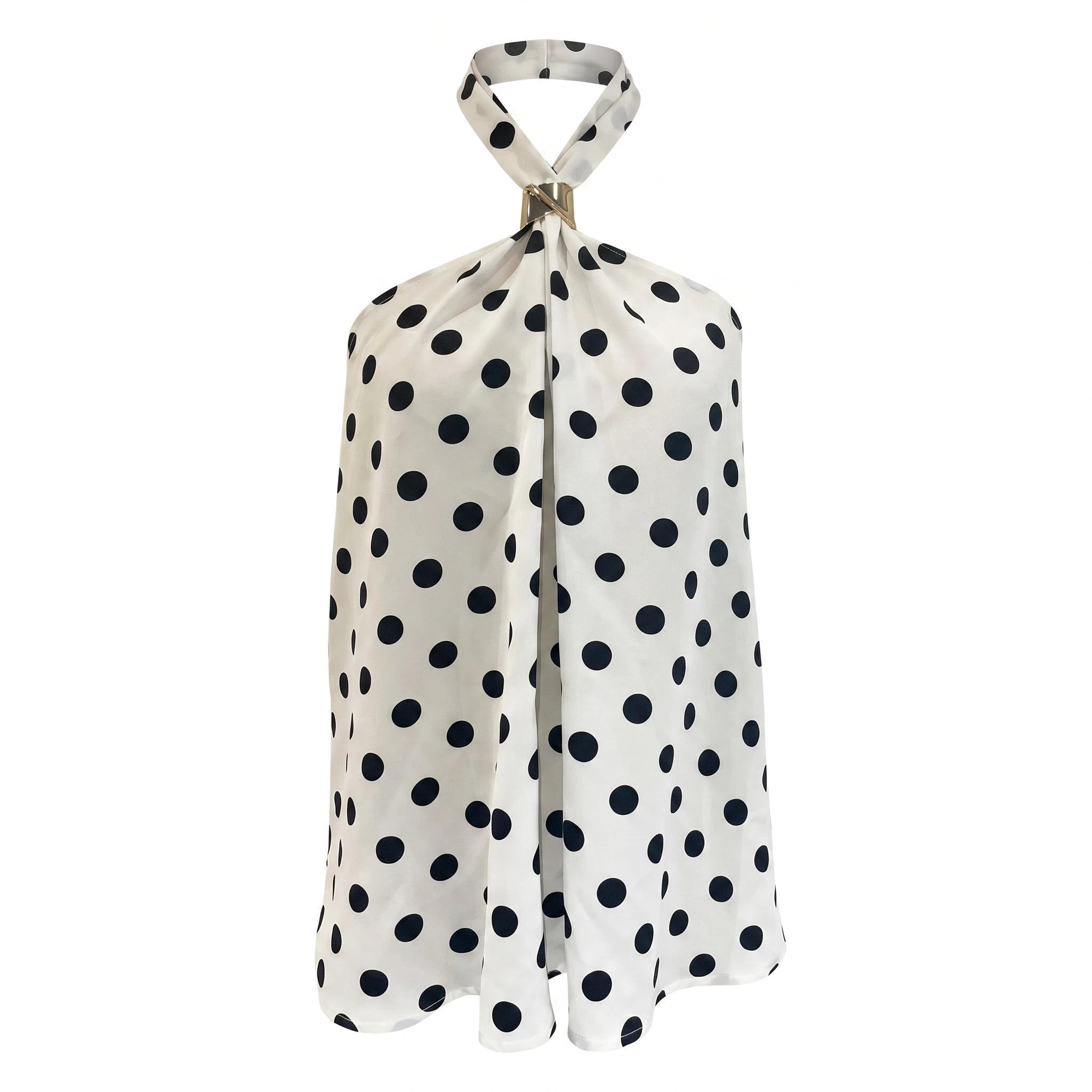 Polka Dot Halter Top WHD0605055-S-2602136