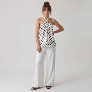 Polka Dot Halter Top WHD0605055-S-2602136