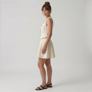 Women's Two-Piece Look Square Neck A-Line Mini Dress WHD0605060-S-251275