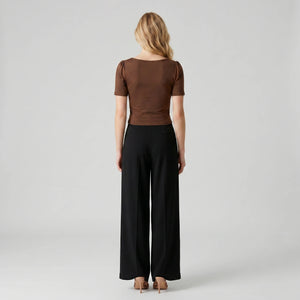 Square Neck Button Detail Top WHD0605064-S-2601190