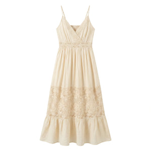 Lace Panel Maxi Dress WHD0605069-S-251103