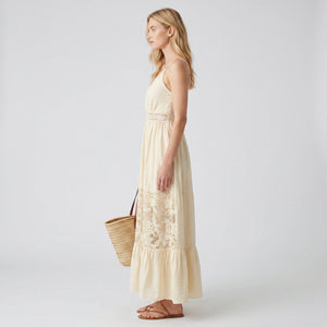 Lace Panel Maxi Dress WHD0605069-S-251103