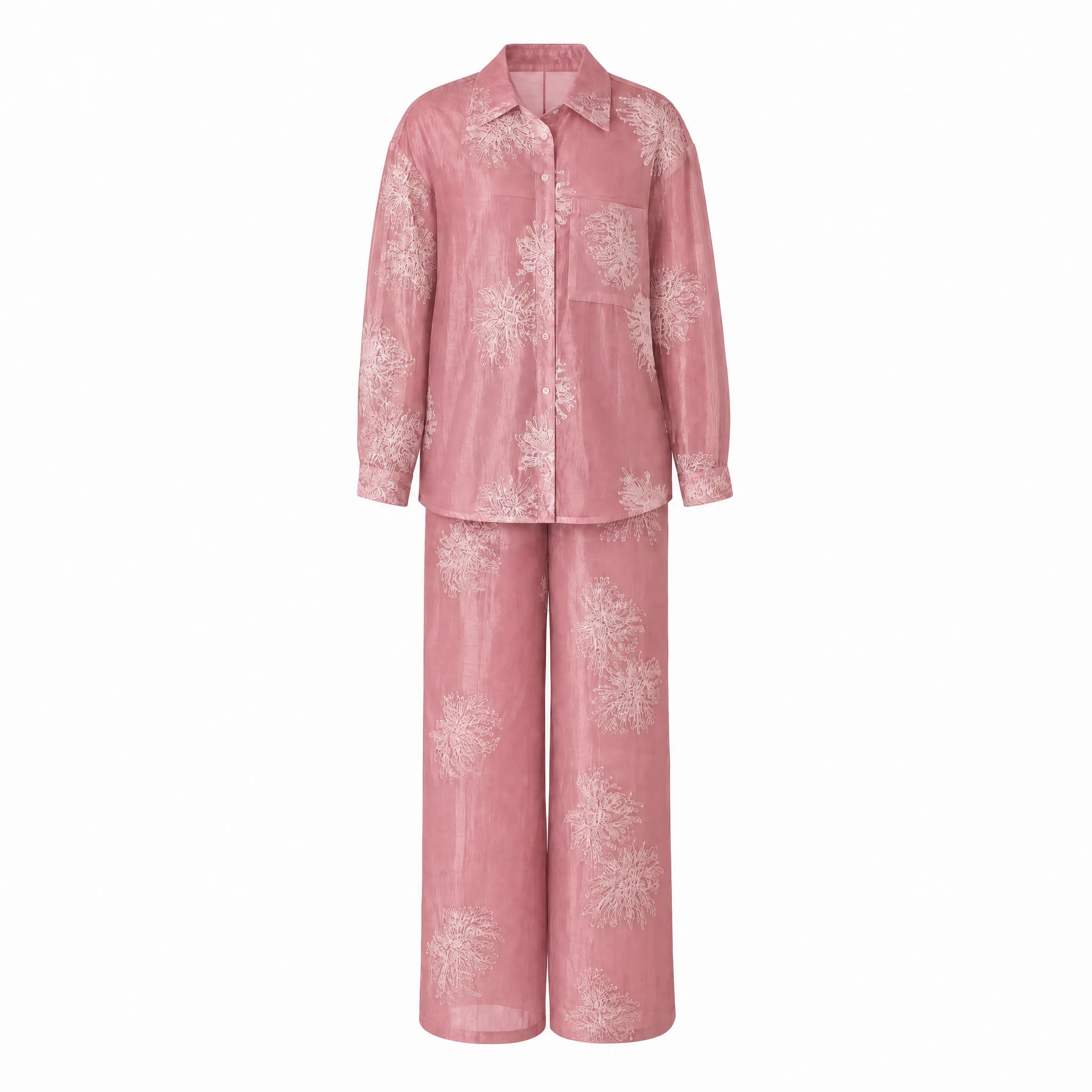 Sheer Floral Matching Set WHD0605074-S-250690