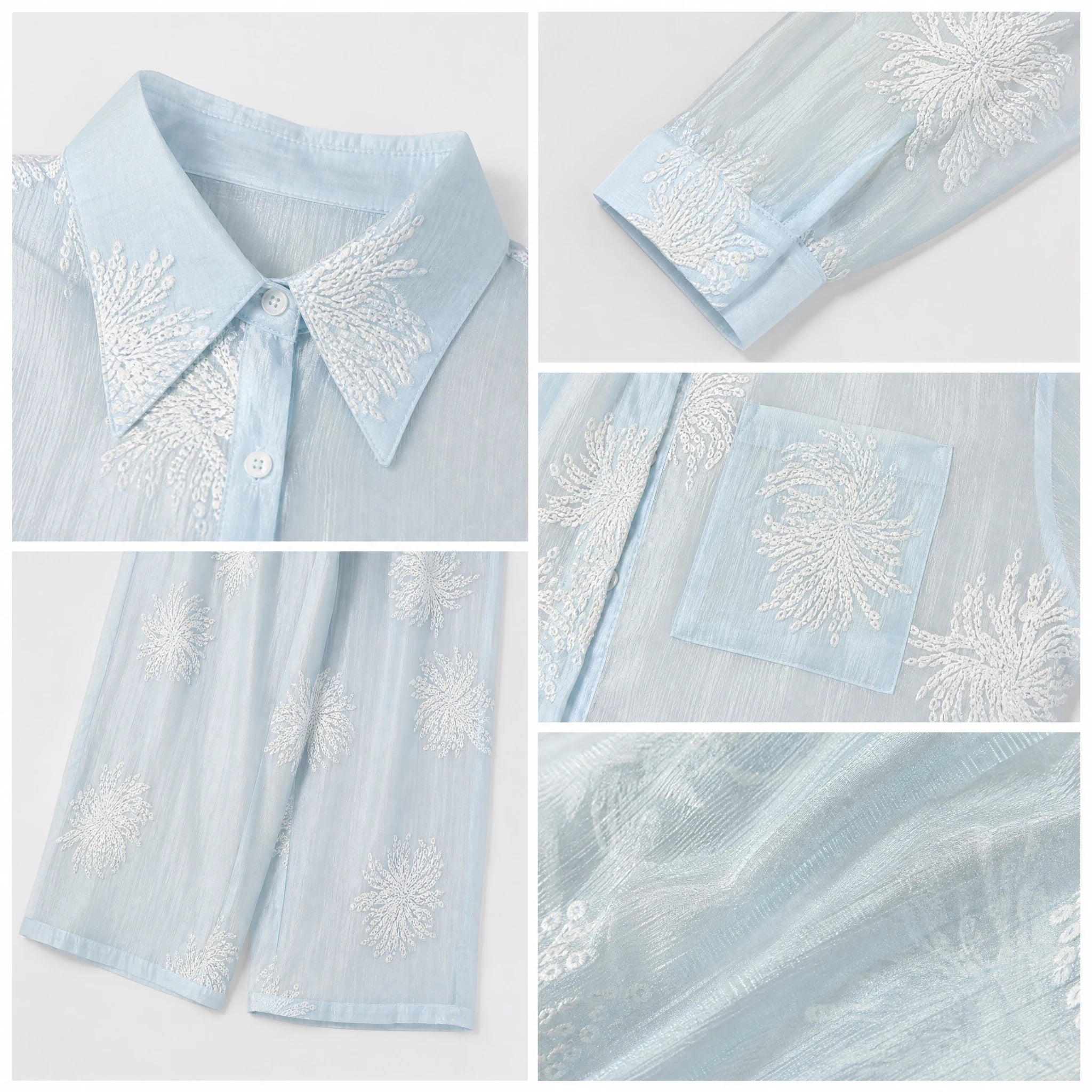Sheer Floral Matching Set WHD0605074-S-250690
