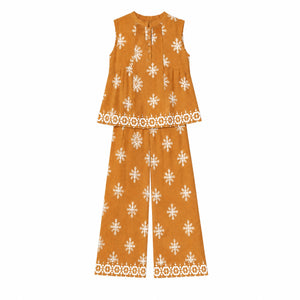 Printed Sleeveless Matching Set WHD0605075-S-2504126