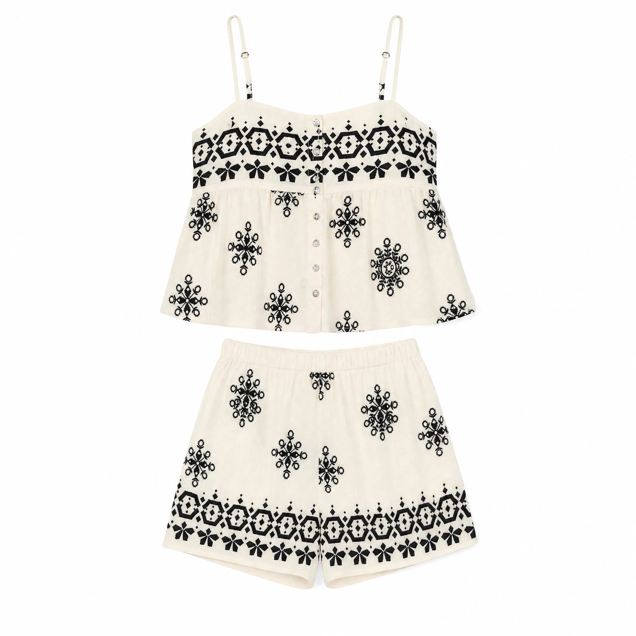 Printed Cami Short Set WHD0605076-S-2411143