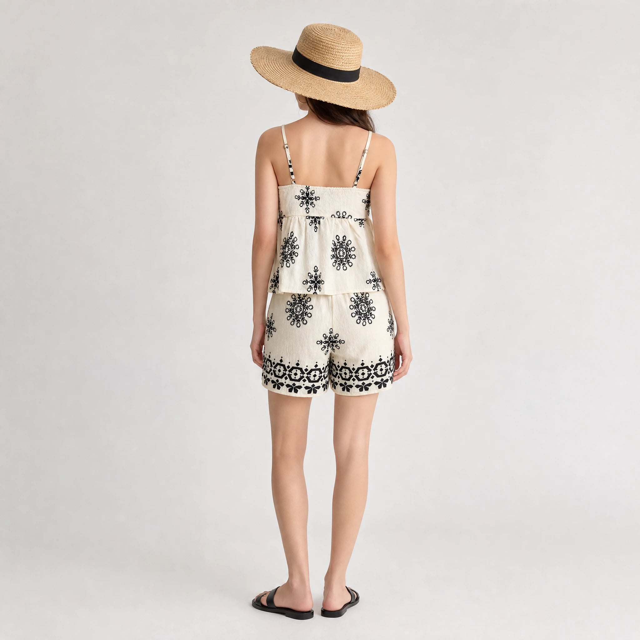 Printed Cami Short Set WHD0605076-S-2411143