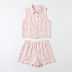 Floral Embroidered Short Set WHD0605078-S-2503205