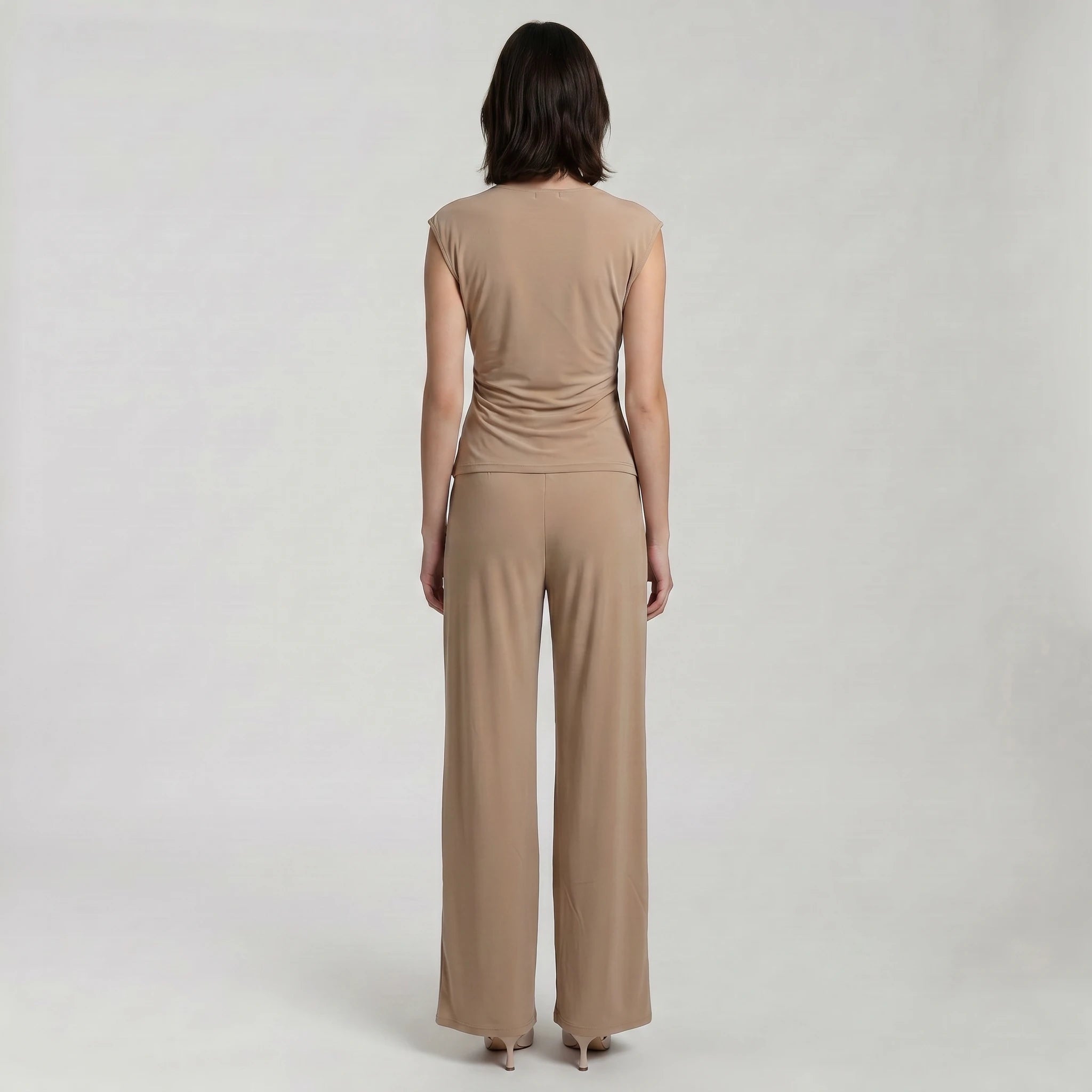 Twist Front Wide-Leg Set WHD0605081-JB-10172