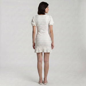 Smocked Tie-Front Mini Dress WHD0605081-S-250466