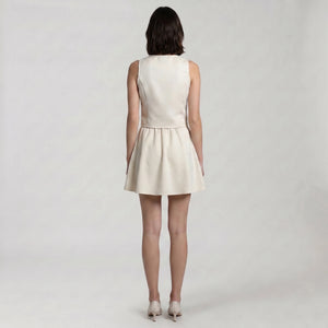 Square Neck Mini Skirt Set WHD0605082-S-251275