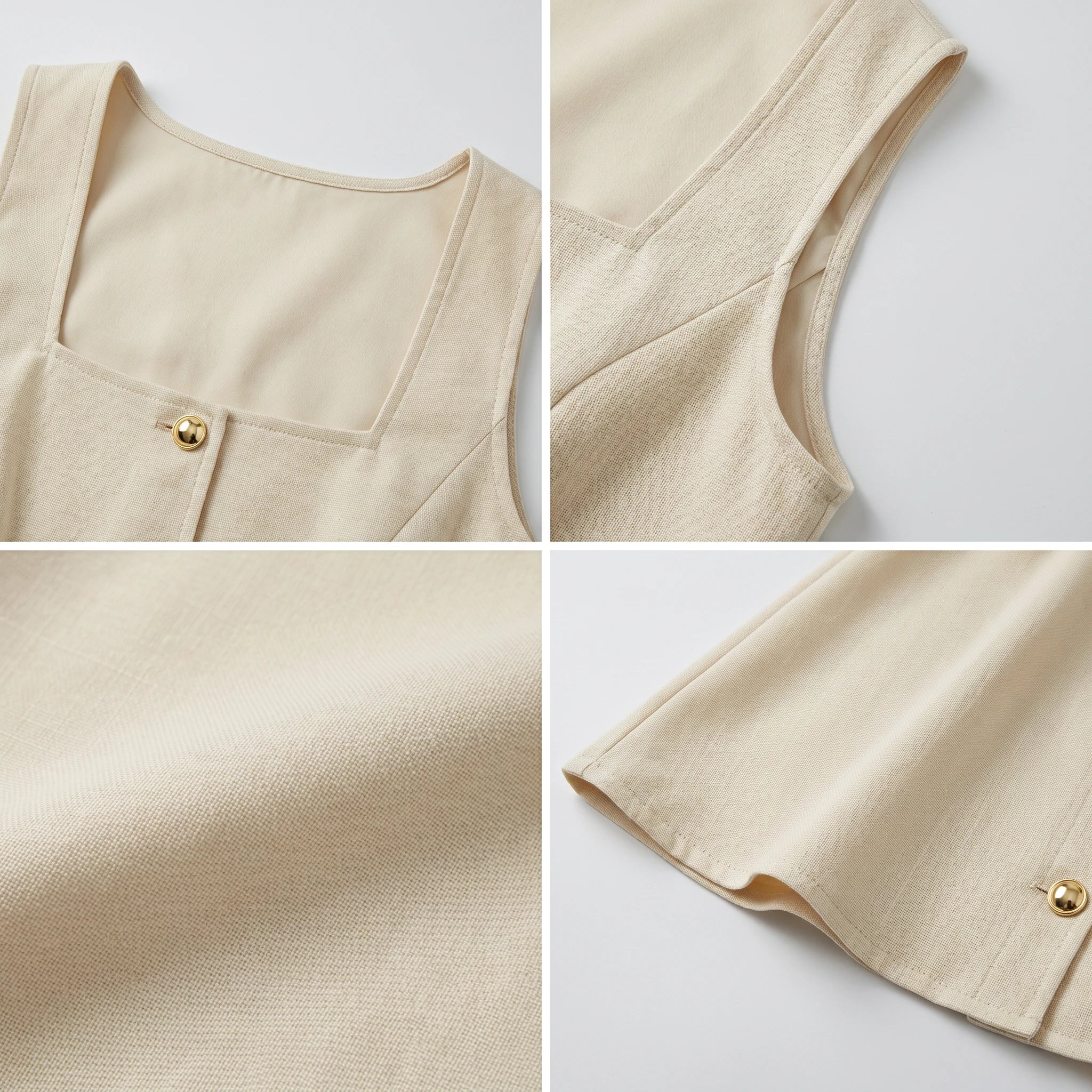 Square Neck Mini Skirt Set WHD0605082-S-251275