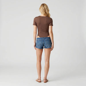 Brown Starfish-Detail Bodysuit WHD0605090-S-260144
