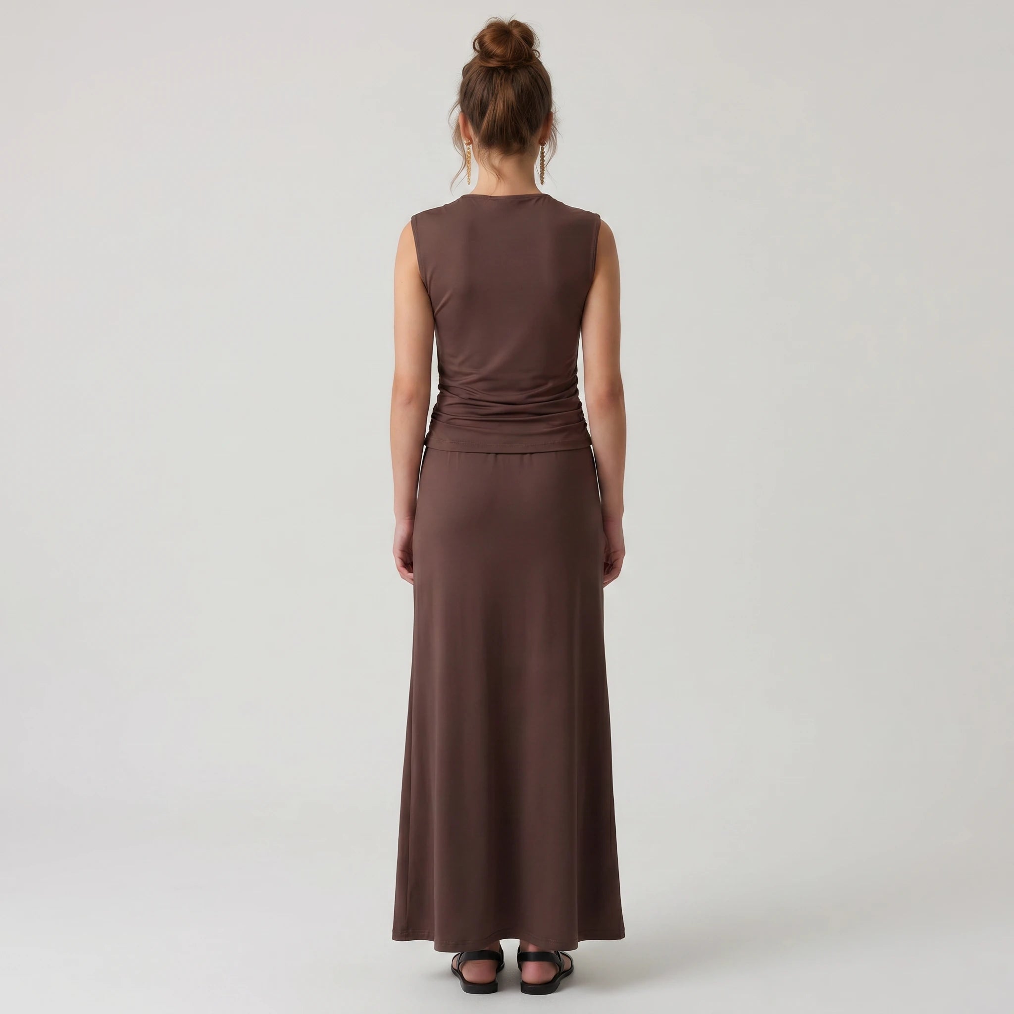 Buckle Shoulder Skirt Set WHD0605094-S-2603129