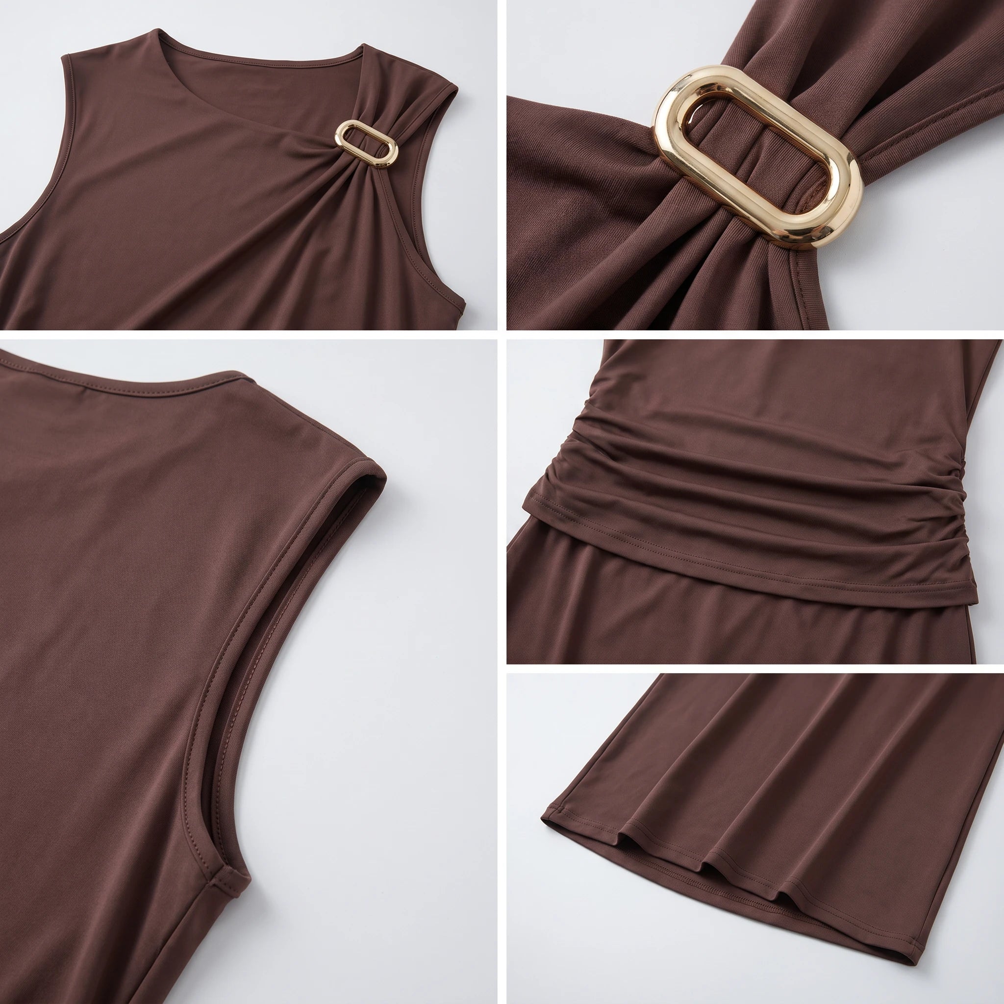 Buckle Shoulder Skirt Set WHD0605094-S-2603129