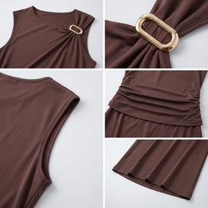 Buckle Shoulder Skirt Set WHD0605094-S-2603129