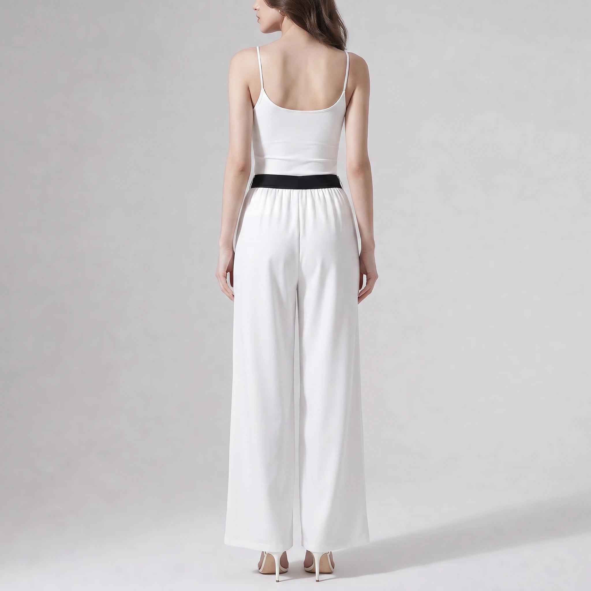Tie Waist Wide Leg Pants WHD0605098-SHE-260350