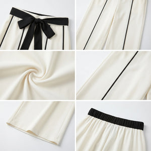 Tie Waist Wide Leg Pants WHD0605098-SHE-260350
