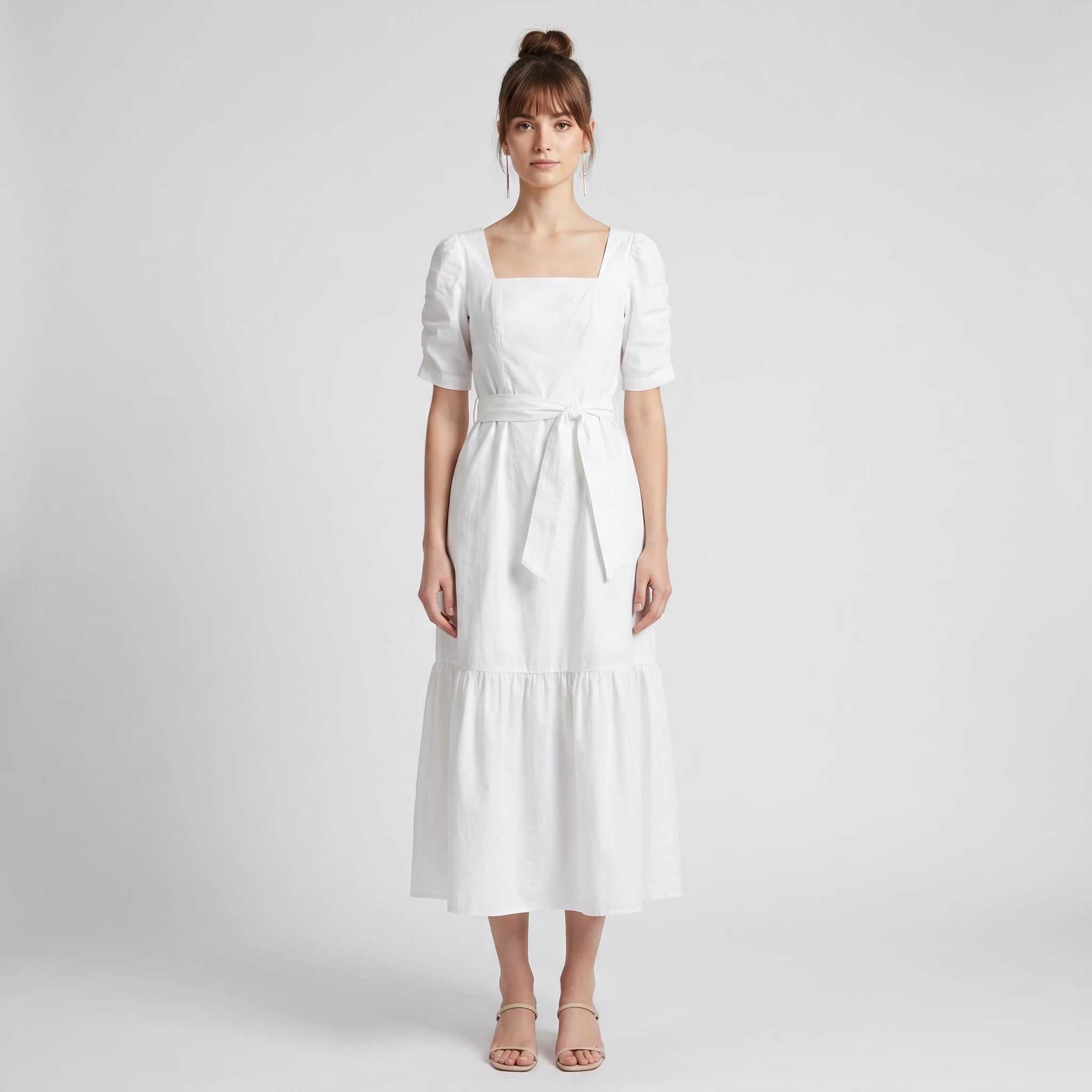 Tie Waist Maxi Dress WHD0605100-S-260394