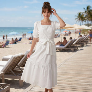 Tie Waist Maxi Dress WHD0605100-S-260394