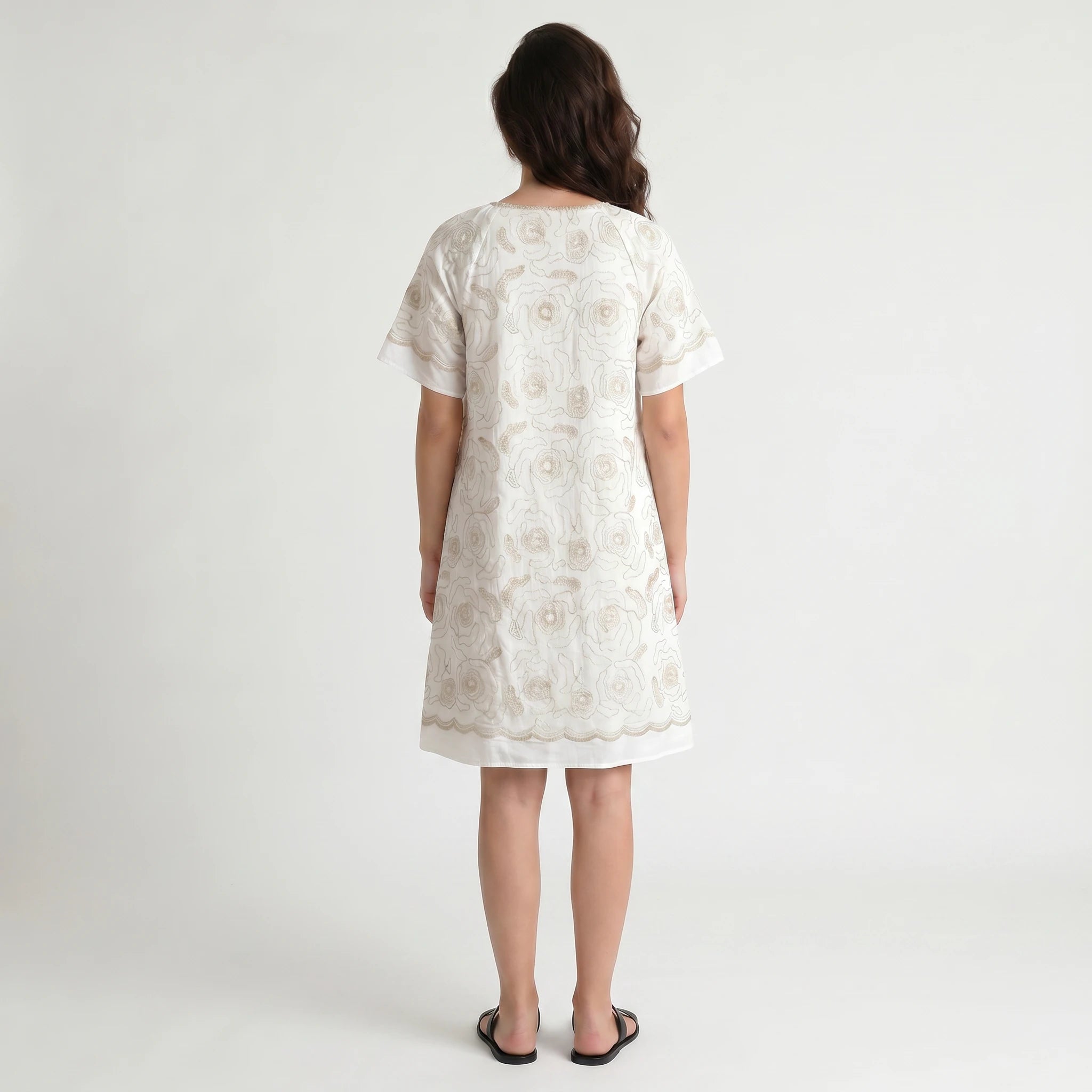 Embroidered Resort Midi Dress WHD0605102-S-251044