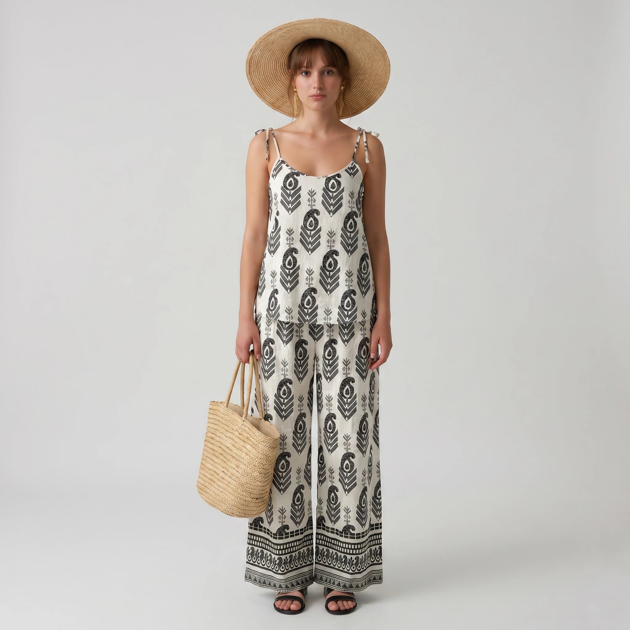 Printed Cami Pant Set WHD0605103-S-250395