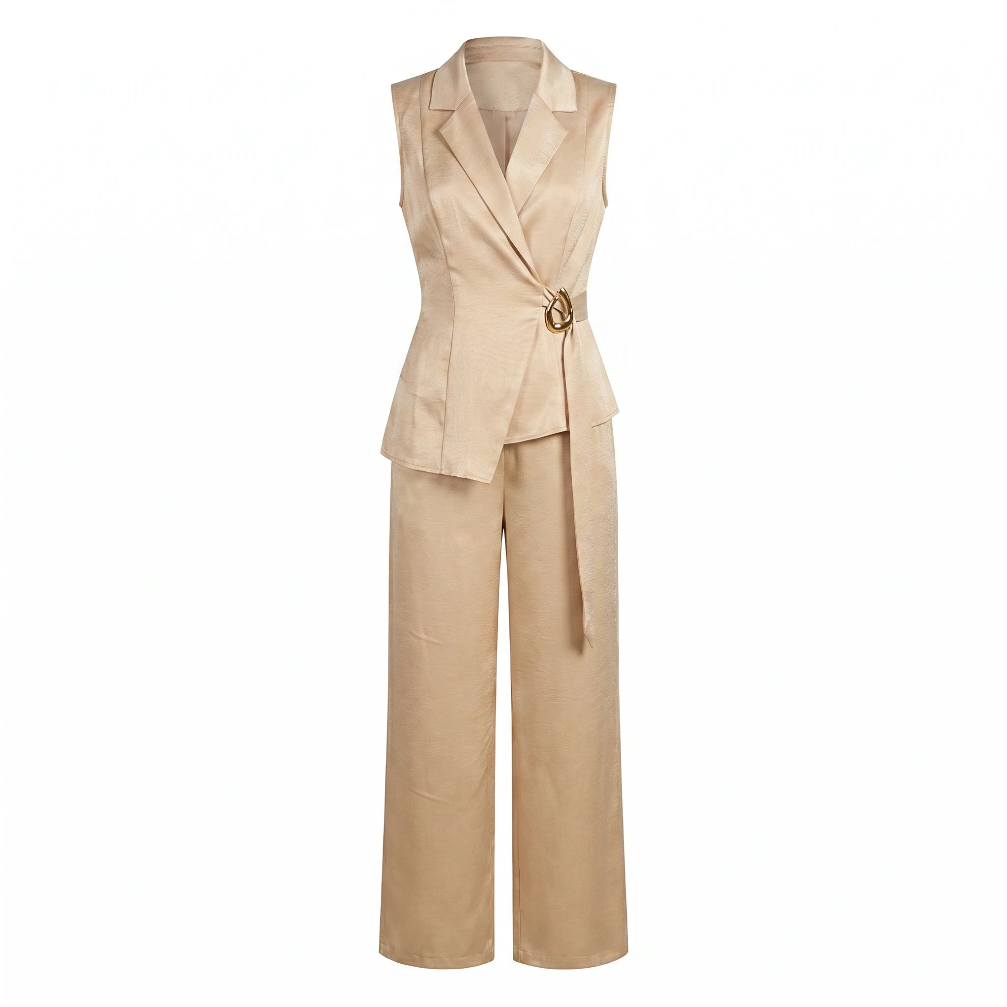 Sleeveless Vest Pant Set WHD0605105-S-251159