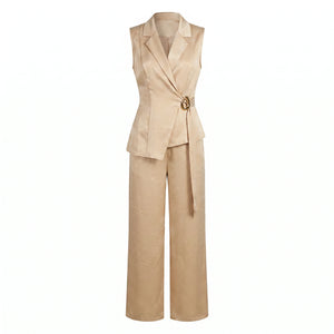 Sleeveless Vest Pant Set WHD0605105-S-251159