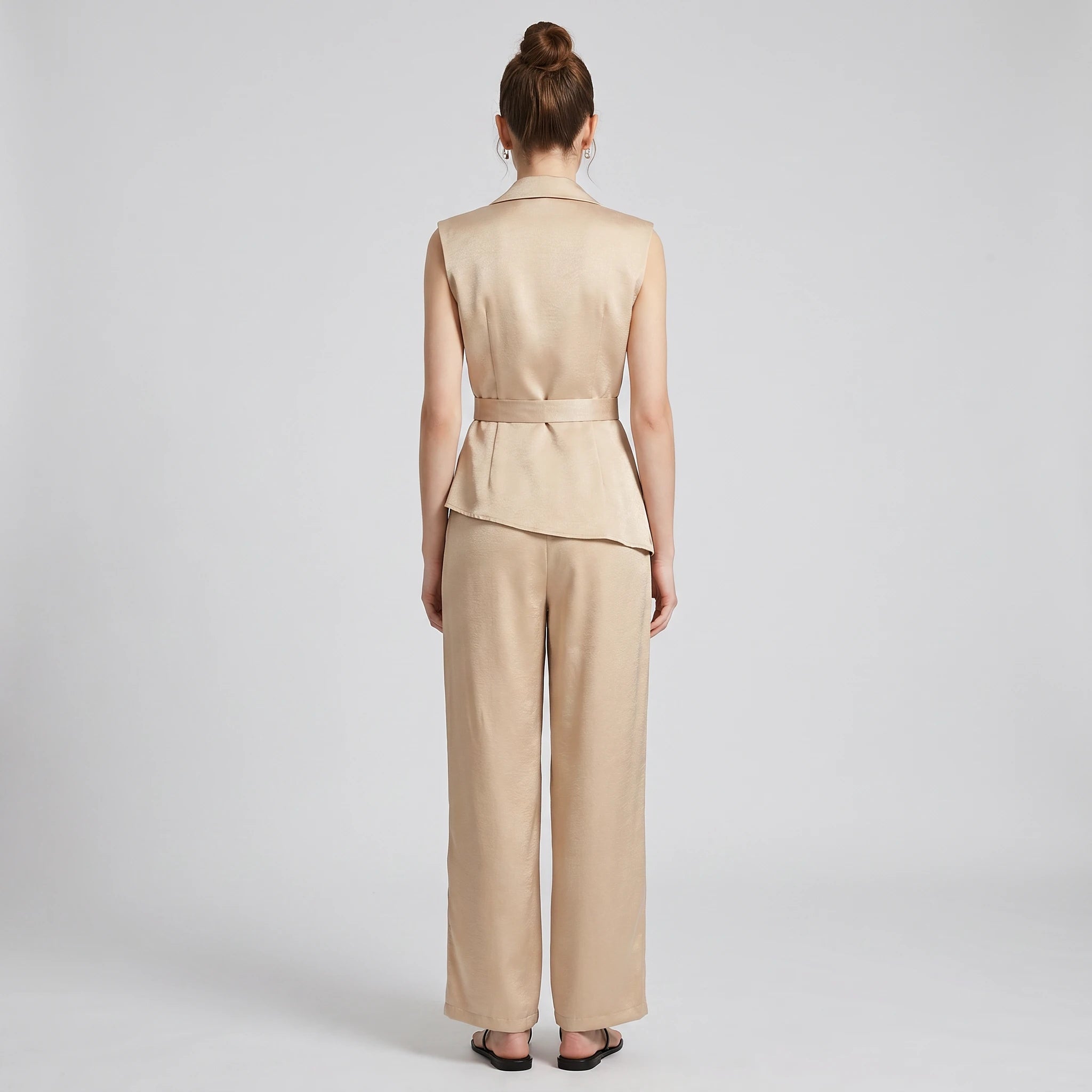 Sleeveless Vest Pant Set WHD0605105-S-251159