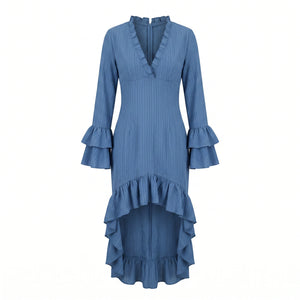 Ruffle High Low Dress WHD0605112-CJ-251201