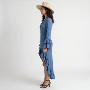 Ruffle High Low Dress WHD0605112-CJ-251201