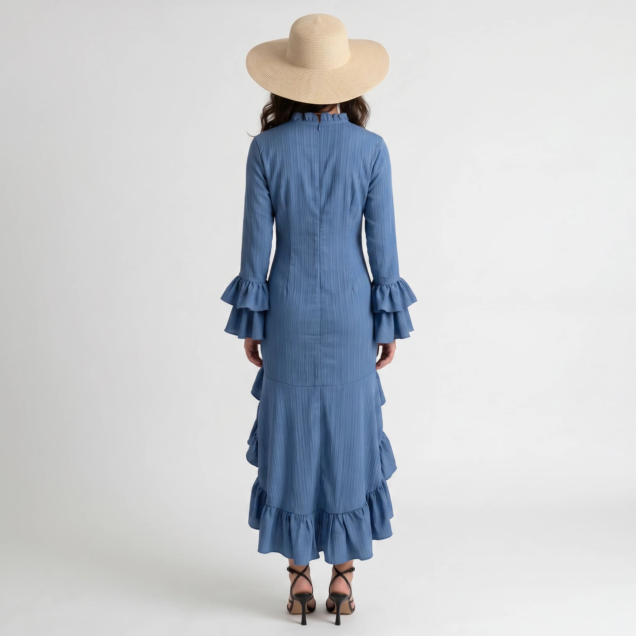 Ruffle High Low Dress WHD0605112-CJ-251201