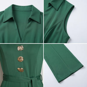 Belted Wide Leg Jumpsuit WHD0605113-S-2603162