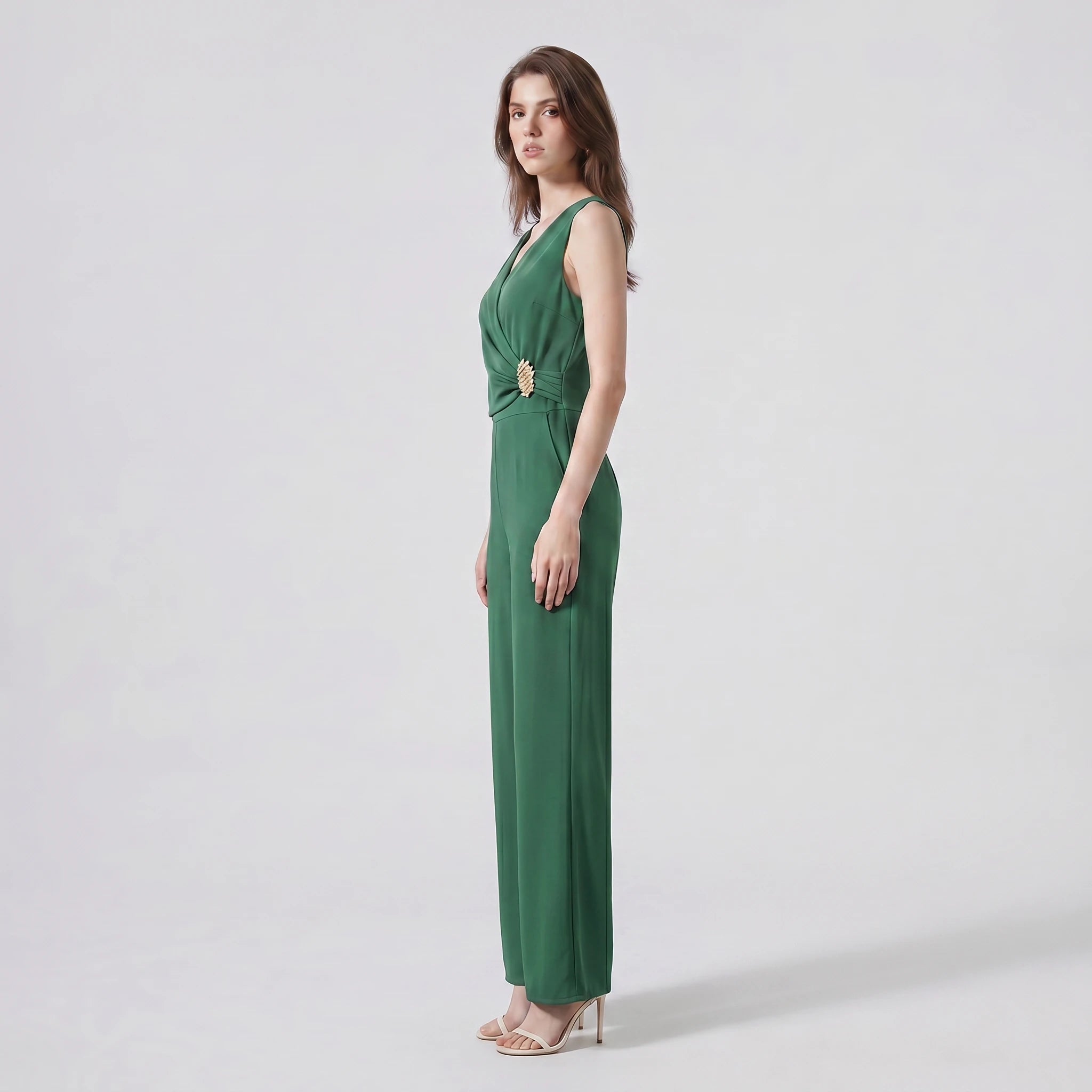 Wrap Wide Leg Jumpsuit WHD0605117-S-2603161