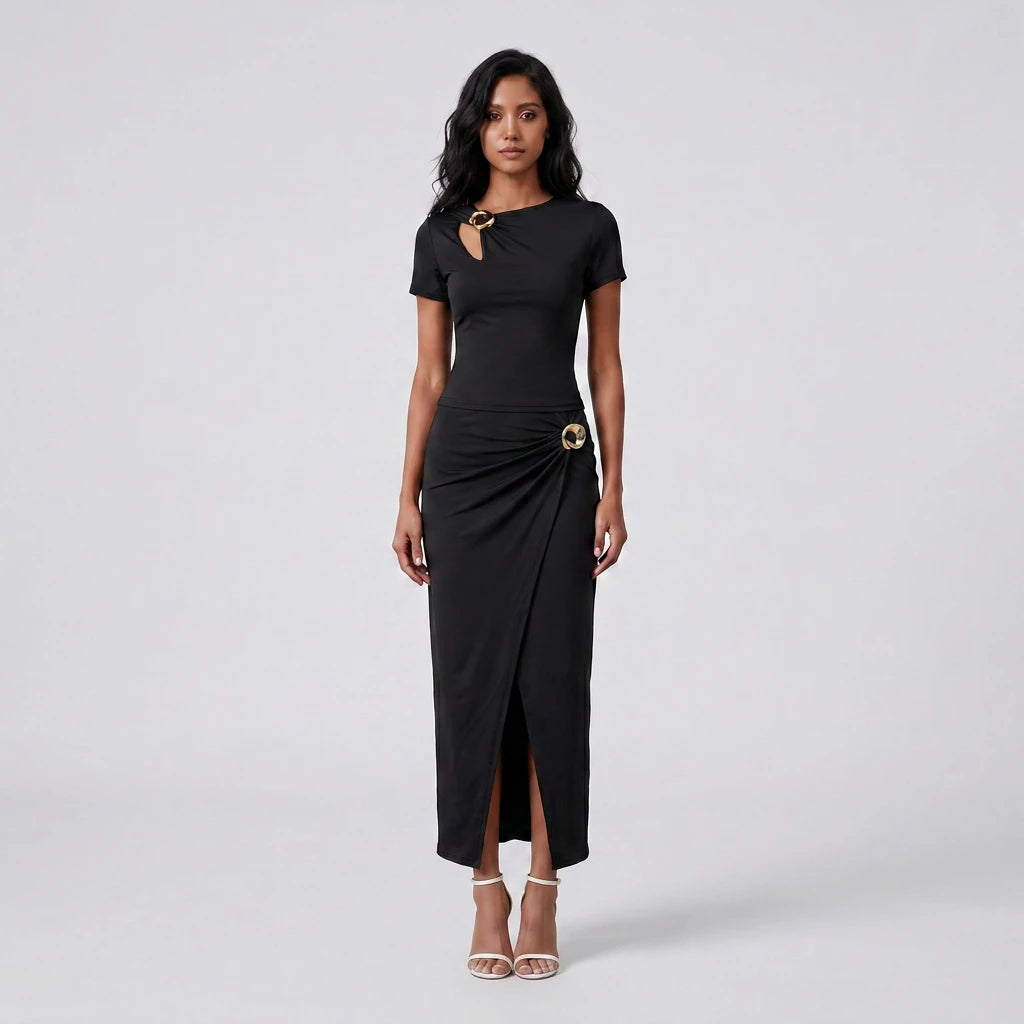 Ring Detail Maxi Set WHD0605118-S-2601169