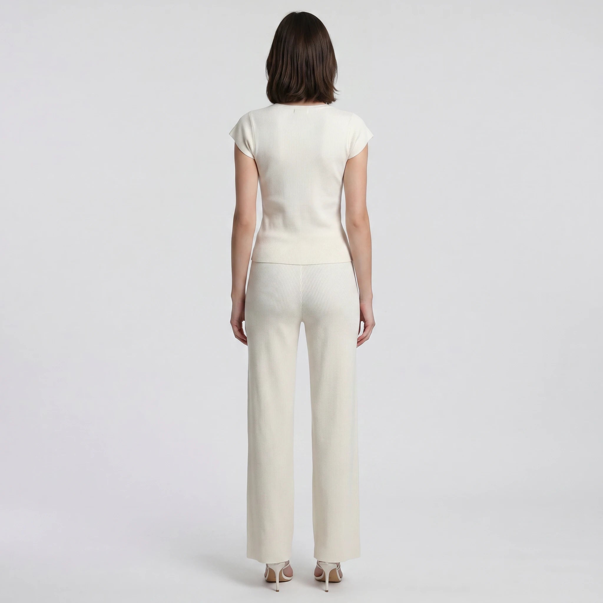Ribbed Keyhole Wide Leg Jumpsuit WHD0605119-S-2603110
